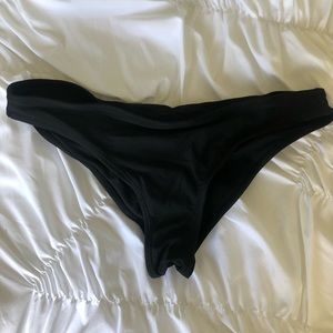 black cheeky bikini bottoms